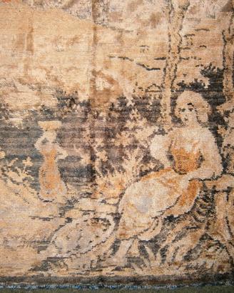 Tappeto Arazzo Vintage Napoli Anni '30- 98x53 cm
