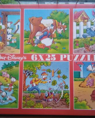 scatola-gioco n. 6 puzzle da 25 pezzi cad. Disney