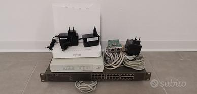 STOCK NETWORKING 2 SWITCH 2 MODEM TIM SCHEDA 2 POR