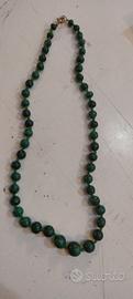 collana in malachite