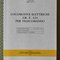 Libro locomotive elettriche Gr. E424 per telecoman