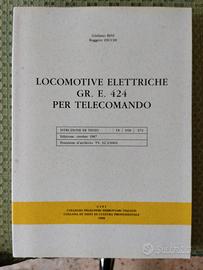 Libro locomotive elettriche Gr. E424 per telecoman