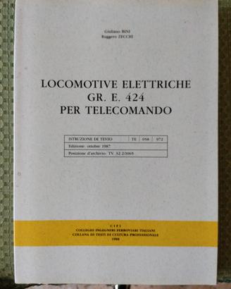 Libro locomotive elettriche Gr. E424 per telecoman