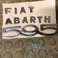 Scritta a lettere singole FIAT ABARTH e 595 epoca