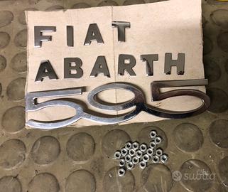 Scritta a lettere singole FIAT ABARTH e 595 epoca