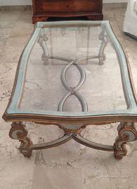 Tavolino da salotto in cristallo