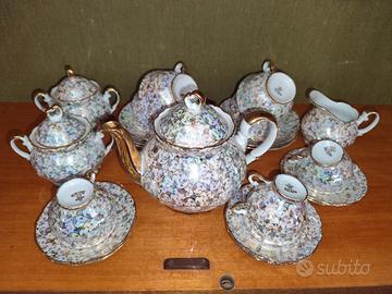 Servizio da tè/caffè porcellana Bavaria perlata