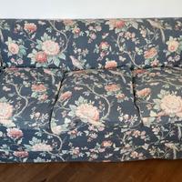 Divano floreale 220 cm + 2 poltrone abbinate