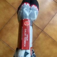 Calze termiche da casa a tema natalizio