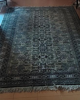 Tappeto persiano orientale annodato a mano 