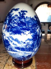 Grande uovo decorativo vintage