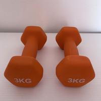 Coppia di manubri in neoprene, 2 x 3 kg