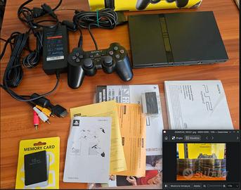 PS2 Slim e Dualshock + Memory card 16MB + OMAGGIO