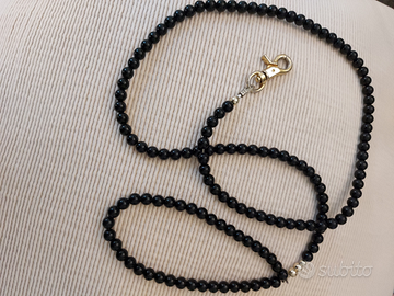 Guinzaglio perle nere