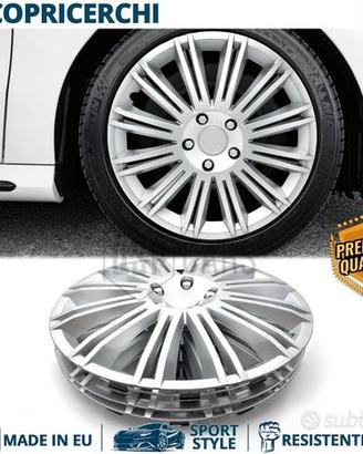 4 Copricerchi per OPEL 15 Pollici CoppetteSilver