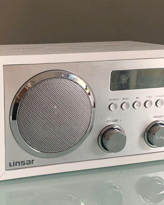 Linsar Radio nostalgica in legno, mod  DTKR-ECOM