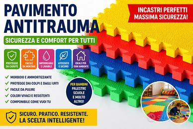 Pavimentazione Antitrauma x Asili Nido, Mini Club