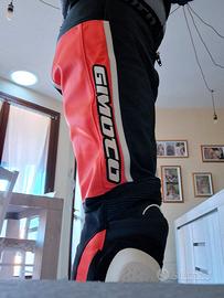 Nuovo Pantalone Pelle Moto con protezioni GI MOTO