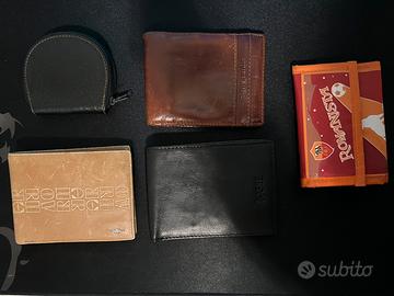 Lotto 5 portafogli / portamonete