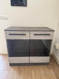 Mobile credenza moderna grigia