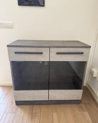 Mobile credenza moderna grigia