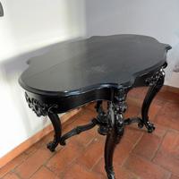 Consolle modernariato legno nera