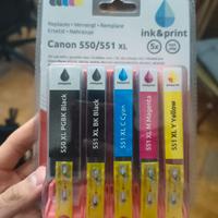 cartucce stampante Canon 550/551 XL