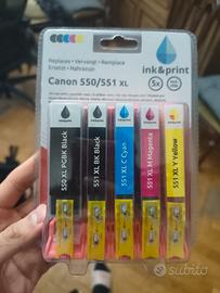 cartucce stampante Canon 550/551 XL