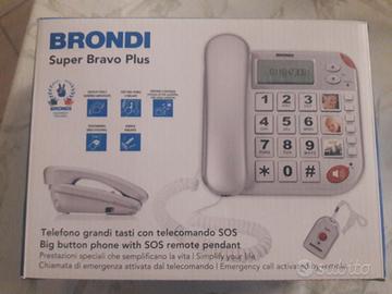 Telefono Brondi Super Bravo Plus + telecomando SOS