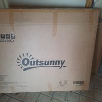 Set da giardino, tavolo,ombrello e 6 sedie 