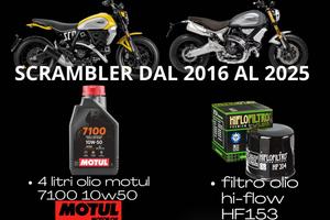 KIT TAGLIANDO DUCATI SCRAMBLER T.T. OLIO MOTUL