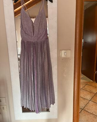Vestito cerimonia lilla nuovo francomina midi