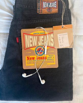 New Jeans Nero da Uomo Taglia 48