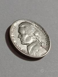 Rara moneta d'argento 5 centesimi 1943 - P