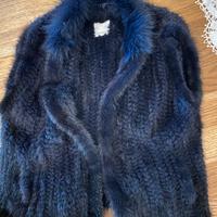 Pelliccia in code di visone smanicata