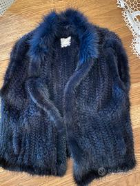 Pelliccia in code di visone smanicata