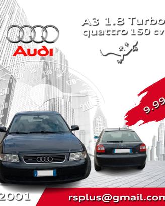 Audi A3 1.8 Turbo 20v 150CV Quattro | Ottime Condi
