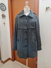 Cappotto Berska a spina di pesce black & white