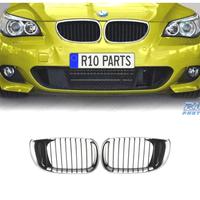 GRIGLIE BMW SERIE 5 E60 E61 03-10 COLORE NERO CROM