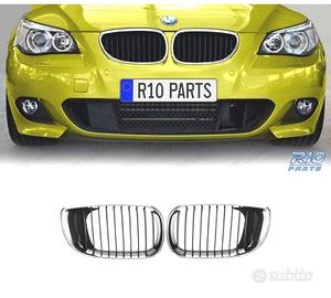 GRIGLIE BMW SERIE 5 E60 E61 03-10 COLORE NERO CROM