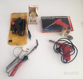 Saldatori elettrici e pistola per colla a caldo