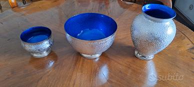 Vasi Blu in Argento 