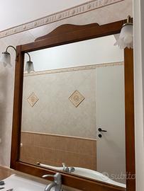 Specchio con plafoniere