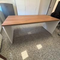 Scrivania fianco legno 180x80