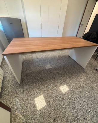 Scrivania fianco legno 180x80