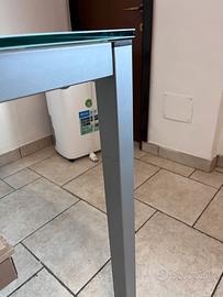 Tavolo in vetro satinato