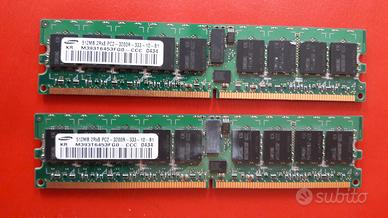 Stock moduli di RAM per PC desktop/server Vintage