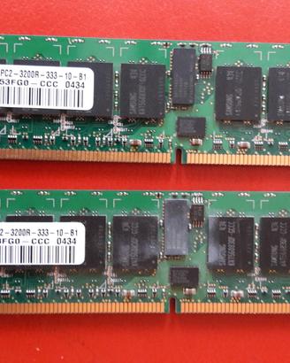 Stock moduli di RAM per PC desktop/server Vintage