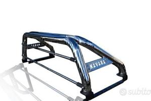 Navara D40 Roll bar inox con copertura tonneau