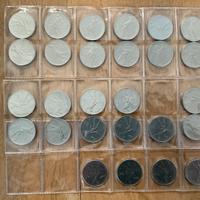 27 monete da 50 lire, tutte di annate diverse